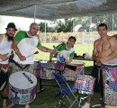 La tarde estuvo llena de actividades, como la percusión brasileña a cargo del grupo “Masaranduba”